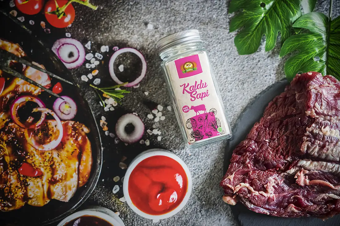 Kaldu sapi bubuk alami dari MD Organic, tambahan sehat untuk setiap masakan.